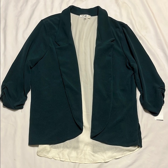 Moa Moa Green Blazer Classic Suit Jacket - Picture 1 of 8